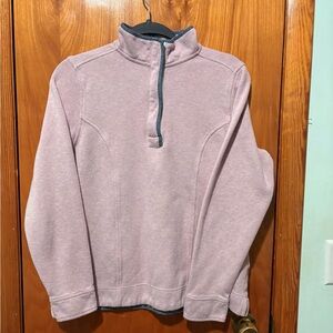 Orvis Women’s Blush Pink Zip-Up Sweater with Spring / Floral Accents